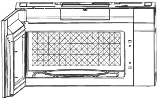 Frigidaire - GMOS1964AD - Charcoal filter replacement - Step 5 - Close cover Charcoal filter replacement - Step 5 - Close cover