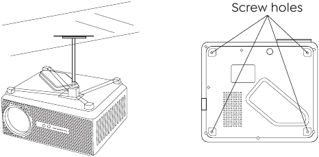 YABER - Ace K1 - Install on the Ceiling Install on the Ceiling