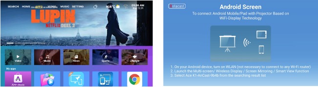 YABER - Ace K1 - Miracast - Step 1 Miracast - Step 1