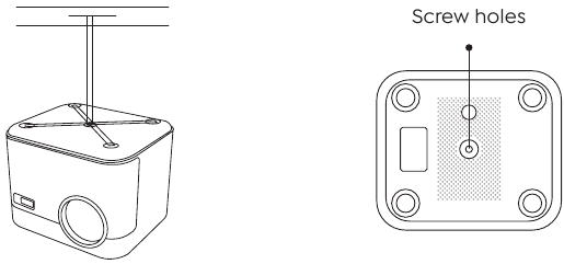 YABER - U11 SMART - Install on the Ceiling Install on the Ceiling