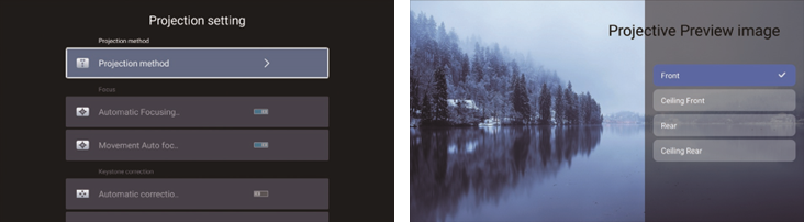 YABER - U11 SMART - Projection Mode Projection Mode