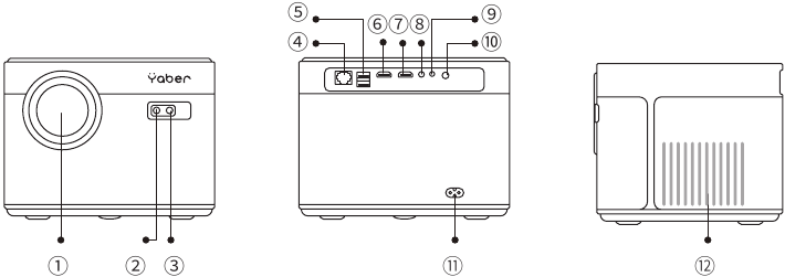 YABER - U11 SMART - Projector Overview - Part 1 Projector Overview - Part 1
