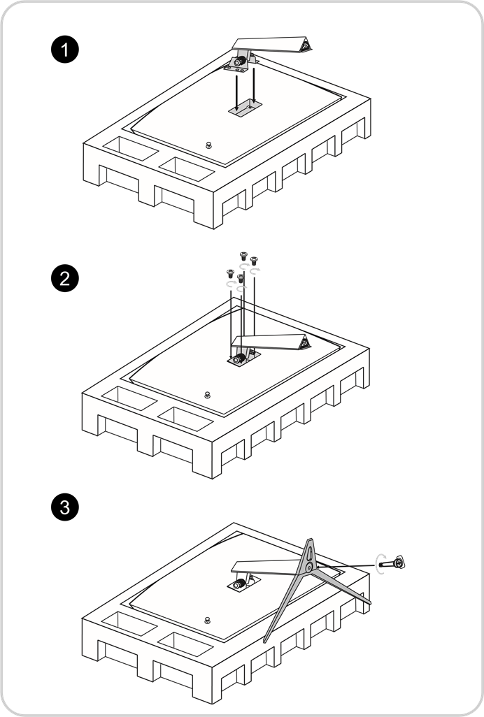 MSI - Optix G24C4 - Installing the Monitor Stand - Step 1 Installing the Monitor Stand - Step 1