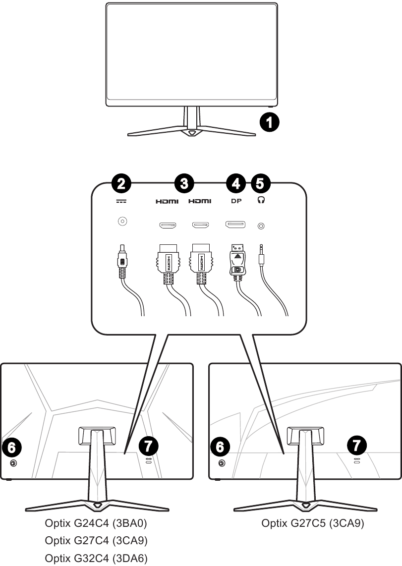 MSI - Optix G24C4 - Monitor Overview - 3BA0/3CA9/3DA6/3CA9 Monitor Overview - 3BA0/3CA9/3DA6/3CA9
