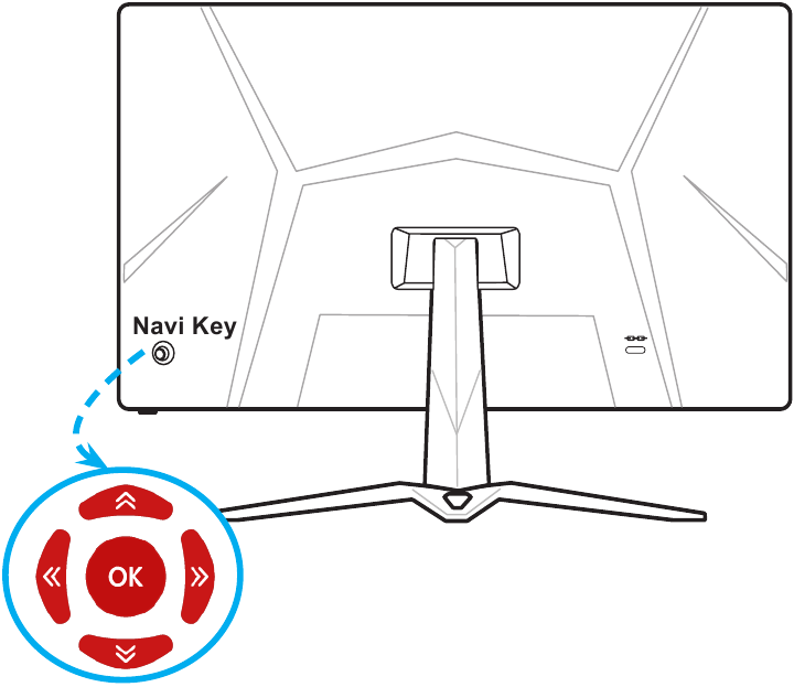 MSI - Optix G24C4 - Navi Key Navi Key
