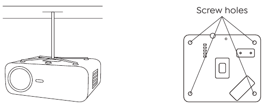YABER - Pro U6 - Install on the Ceiling Install on the Ceiling