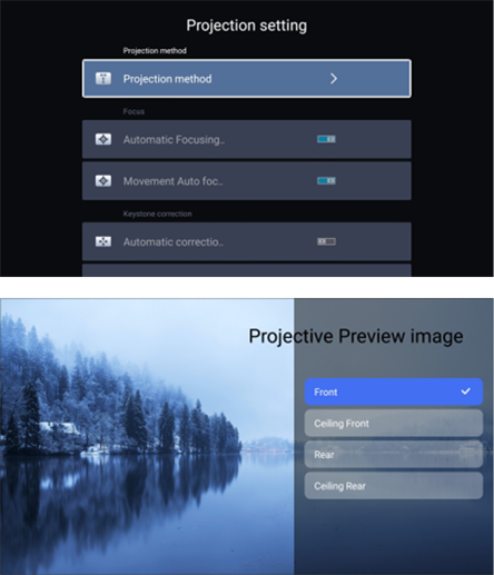 YABER - Pro U6 - Projection Mode Projection Mode