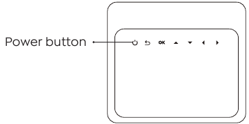 YABER - Pro U6 - Turn on/off the projector Turn on/off the projector