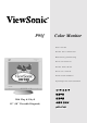 ViewSonic P95f User Manual