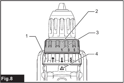 Makita - HP002G - Adjusting the fastening torque Adjusting the fastening torque