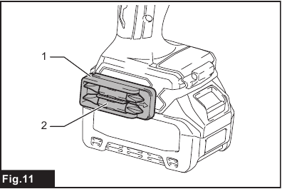 Makita - HP002G - Installing driver bit holder Installing driver bit holder