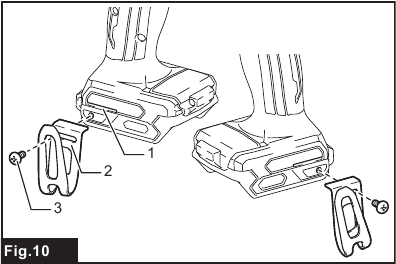 Makita - HP002G - Installing hook Installing hook