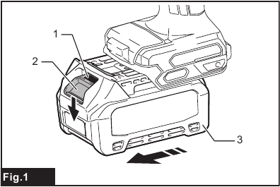 Makita - HP002G - Installing or removing battery cartridge Installing or removing battery cartridge