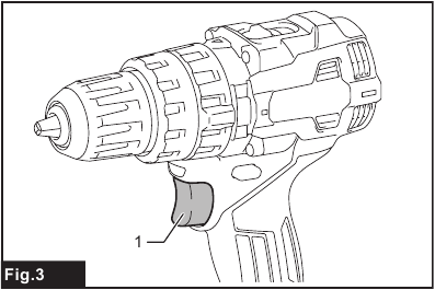 Makita - HP002G - Switch action Switch action