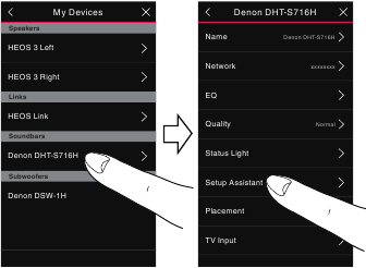 Denon - DSW-1H - Pairing DSW-1H to DHT-S716H Pairing DSW-1H to DHT-S716H