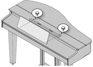 Roland - GP-3 - Stabilizing the Music Rest Stabilizing the Music Rest