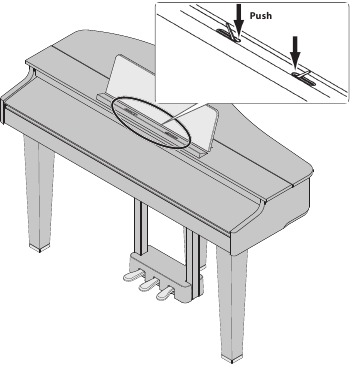 Roland - GP-3 - Using the Music Holders Using the Music Holders