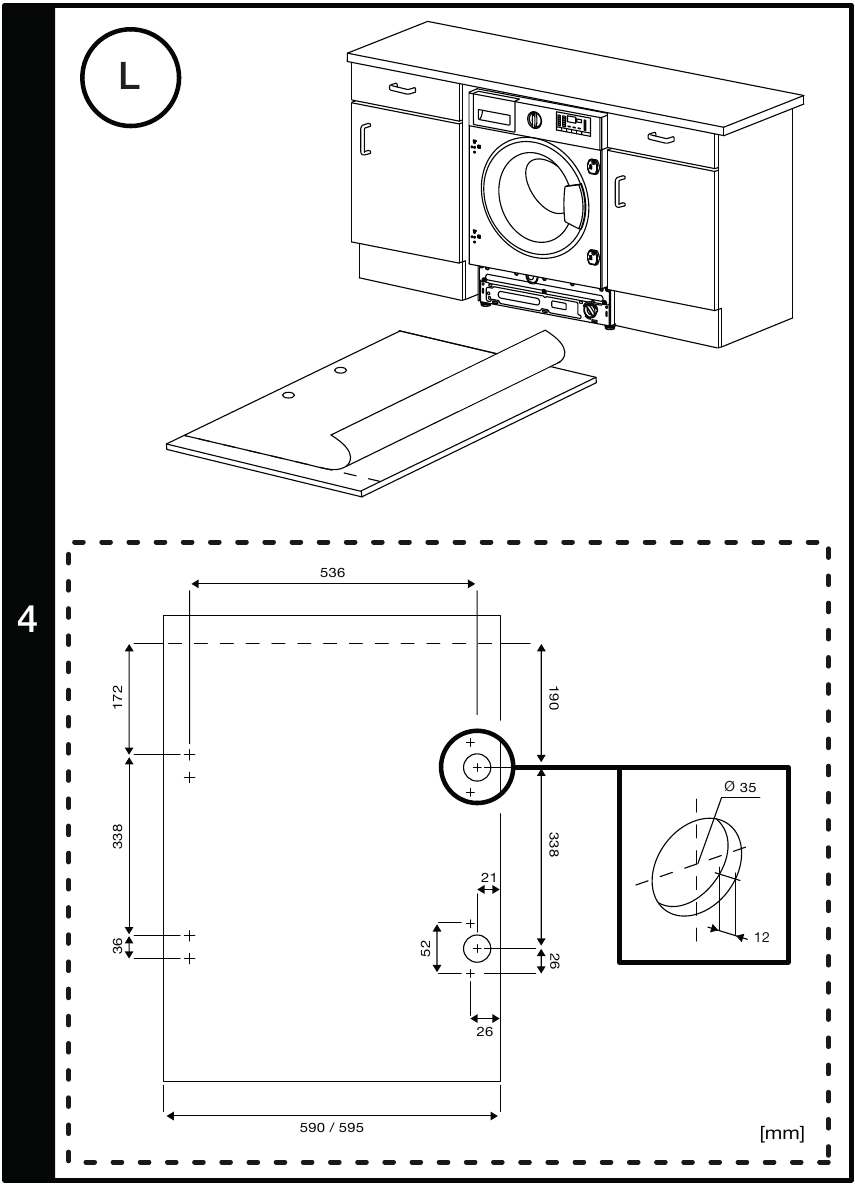 Beko - WTIK72111 - BUILT-IN INSTALLATION - Step 3 BUILT-IN INSTALLATION - Step 3