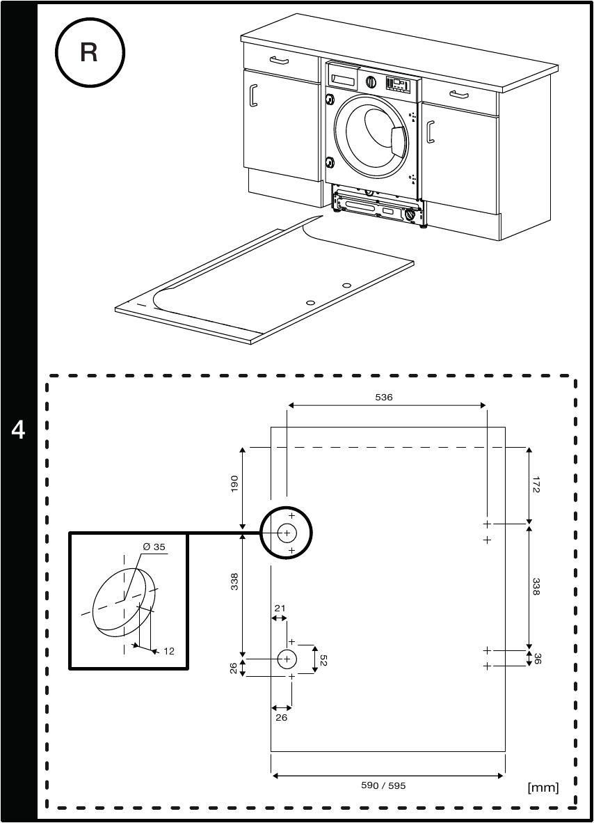 Beko - WTIK72111 - BUILT-IN INSTALLATION - Step 4 BUILT-IN INSTALLATION - Step 4