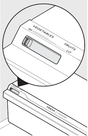 Frigidaire - FGHT2055VF - Crisper Humidity Control (some models) Crisper Humidity Control (some models)