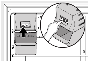 Frigidaire - FGHT2055VF - Press the ice maker's On/Off power switch Press the ice maker's On/Off power switch