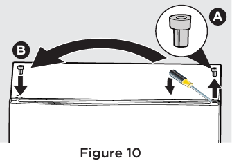 Frigidaire - FRAE2024AW - Door removal/revervsal - Step 7 Door removal/revervsal - Step 7