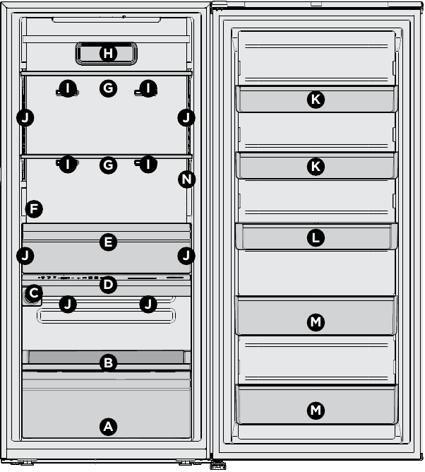 Frigidaire - FPRU19F8WF - FEATURES FEATURES