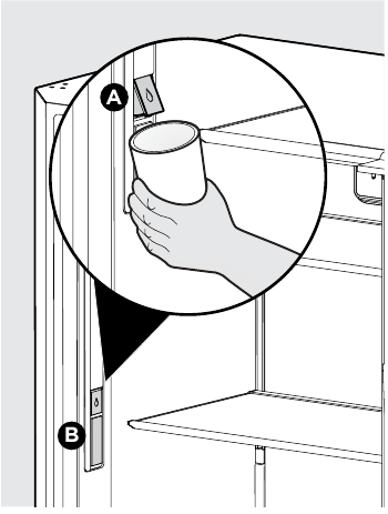 Frigidaire - FPRU19F8WF - Using the dispenser after installation - Step 2 Using the dispenser after installation - Step 2
