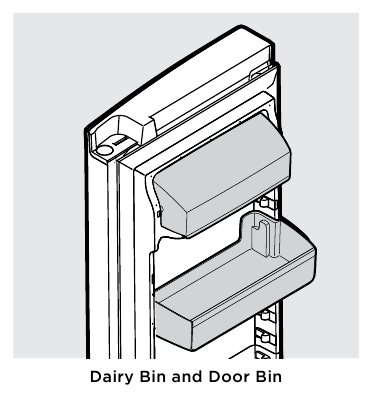 Frigidaire - FRSS2623AS - Dairy Bin and Door Bin Dairy Bin and Door Bin