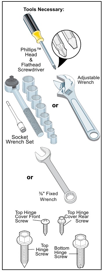 Frigidaire - FRSS2623AS - DOOR REMOVAL DOOR REMOVAL