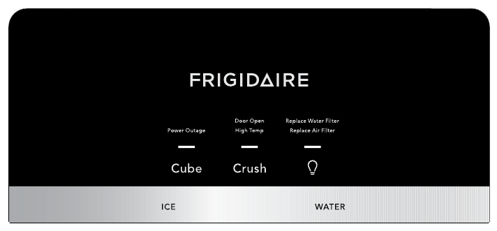 Frigidaire - FRSS2623AS - Front of Door User Interface Front of Door User Interface