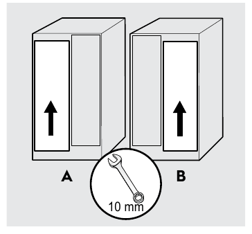 Frigidaire - FRSS2623AS - To level the doors using the adjustable lower hinge - Step 2 To level the doors using the adjustable lower hinge - Step 2
