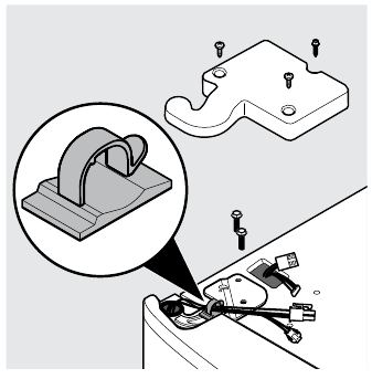 Frigidaire - FRSS2623AS - To remove the freezer top hinge cover To remove the freezer top hinge cover