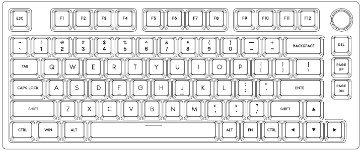 EPOMAKER - TH80 Pro - AT A GLANCE - ANSI Layout AT A GLANCE - ANSI Layout