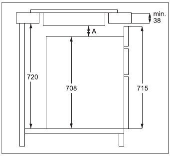 Zanussi - ZITN844K - Assembly - Combination with double oven Assembly - Combination with double oven