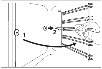 Zanussi - ZCI66280WA - Removing the shelf supports - Step 2 Removing the shelf supports - Step 2