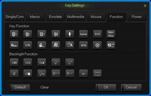 NIZ - ATOM 68 - Device configuration - Function key interface Device configuration - Function key interface