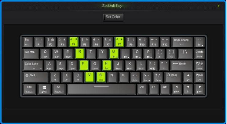 NIZ - ATOM 68 - Set Multi Key interface Set Multi Key interface
