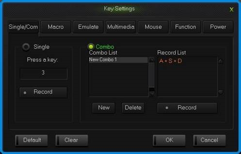 NIZ - ATOM 68 - Single/Combo keys surface Single/Combo keys surface