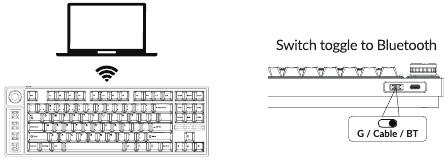 Lemokey - L3 - Bluetooth connection - Step 1 Bluetooth connection - Step 1