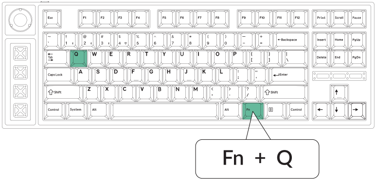 Lemokey - L3 - Quick Start Guide - Changing the lighting effect Quick Start Guide - Changing the lighting effect