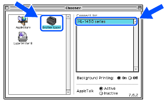 Brother - HL-1430 - For Mac® OS 8.6 to 9.2 Users - Step 3 For Mac® OS 8.6 to 9.2 Users - Step 3
