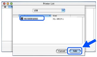 Brother - HL-1430 - For Mac® OS X 10.1 to 10.2 Users - Step 9 For Mac® OS X 10.1 to 10.2 Users - Step 9