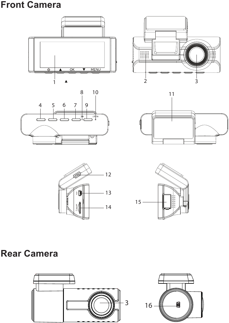 Uniden - iGO CAM 90 - Controls & Indicators Controls & Indicators