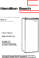 Hamilton Beach HBFRF1010-3BCOM Owner's Manual