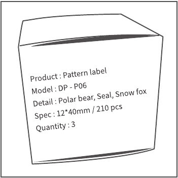 Phomemo - M120 - Label size confirmation - Checking the packaging Label size confirmation - Checking the packaging