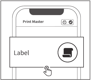 Phomemo - M120 - Selecting the Label Template - Step 1 Selecting the Label Template - Step 1