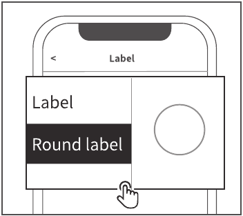 Phomemo - M120 - Selecting the Label Template - Step 2 Selecting the Label Template - Step 2