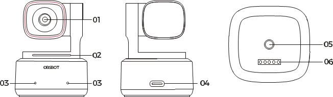 OBSBOT - Tiny 2 - Parts Info Parts Info