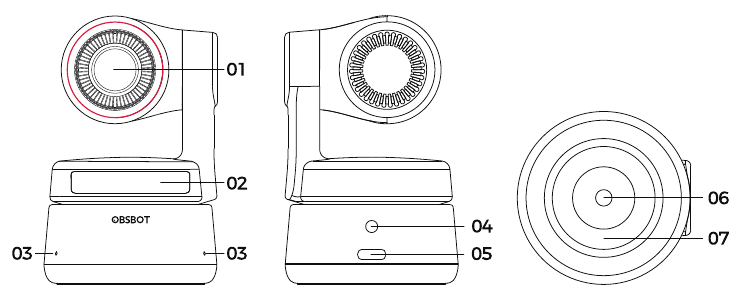 OBSBOT - Tiny 4K - Parts Info Parts Info